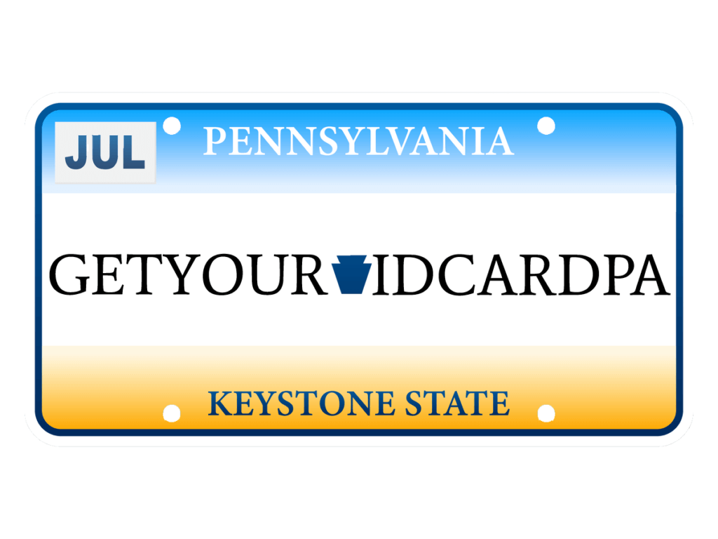 get your id card pa license plate